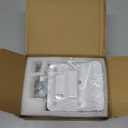 White RV Door Lock Replacement, RV Door Lock Latch Handle with Paddle Deadbolt 4 Keys, Camper Entry Door Latch with Zinc Alloy Upgraded Metal, RV Lock for Camper Horse Trailer Cargo Hauler