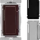 Eaton WACD-C7-SP-L Wi-Fi Accessory Dimmer, Color Change Kit (Brown/Black/Gray) 4 Pack