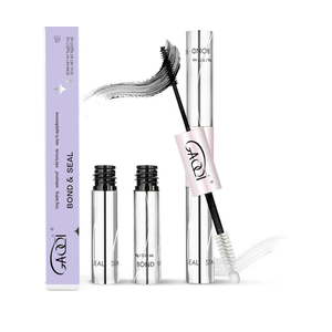 GAQQI Lash Cluster Glue, Lash Bond and Seal Waterproof, Bond & Seal Eyelash Glue for Clusters, Eyelash Adhesive Black Long-Lasting 72H, Latex-Free 5ml