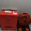 Battery Operated Fan for Milwaukee M18 battery, Portable Fan with AC Adapter & LED Lights, 4 Speeds & Hook, Cordless/Camping/Battery Powered fan, for Outdoor Jobsite (Battery Not Included)