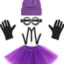 Halloween Costume Accessories for Adult Women - Halloween Costumes Party Cosplay Set for Teens Girls (Purple)