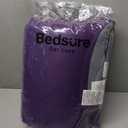 Bedsure King Comforter Set – Reversible All-Season Down Alternative Bedding Comforter (104" x 96") – Soft Lightweight Microfiber Insert with Corner Tabs – Dark Purple / Gray