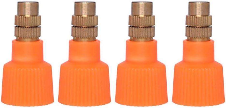 4 Pack Garden Sprayer Nozzle Replacement Pump Pressure Sprayer's Cap Spray Bottle Brass Nozzles 16mm/0.63" Thread Mount Head for 0.5 Gallon 68oz 2L 3L Water Spraying Hand-Held Mister