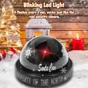 2 x Santa Cam, Santa Camera - Santa Cam Ornament with Realistic Flashing Red Light for Fun Indoor and Outdoor Decoration