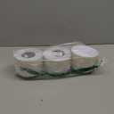 PLASTICPRO [30 Pack 6 OZ Bowls Edge Collection White with Gold Rim Plastic Party Dessert Bowls Premium heavyweight Elegant Disposable Tableware Dishes