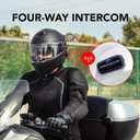 Sena Outrush R Bluetooth Modular Motorcycle Helmet with Intercom System (Matte Black, XXL)