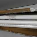 Floor to Ceiling Clothes Rack, Heavy-Duty Telescopic Garment Rack, 43122in Height & 3047in Width, 220lbs Total Load Capacity, 2-Pole, White