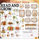 Qilery Bookshelf Bulletin Board Set Read and Grow Motivational Classroom Decor Reading Library Bulletin Board Set Inspirational Cutout for Back to School Classroom Decoration