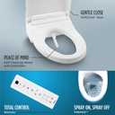 TOTO WASHLET C5 Electronic Bidet Toilet Seat with PREMIST and EWATER+ Wand Cleaning, Elongated, Cotton White - SW3084#01