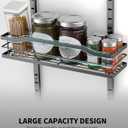 Moforoco White 9-Tier Over The Door Pantry Organizer, Pantry Organization And Storage, Metal Hanging Spice Rack Shelves Door, Home & Kitchen Essentials, Laundry Room Bathroom Organization