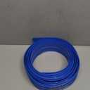 16 Ft Flexible Car Race Track, Flex Ramp with 12 Suction Cups, Compatible with Hot Wheels and Diecast 1/64th Cars, Double Tracks Long Rolls Up Portable Racetrack (Blue)