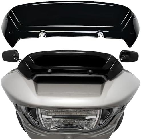 4.5" Wave Windshield Windscreen Wind Splitter fits for Harley Davidson CVO Road Glide FLTRXSE,Road Glide FLTRX 2023 2024 (Black)