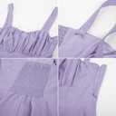 Belle Poque Vintage Floral Dress for Women 2026 Summer A-line Sleeveless Flowy Midi Elegant Wedding Guest Cocktail Dress (Purple, XXL)