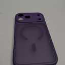 CANSHN Magnetic Compatible with iPhone 17 Pro Max Case, Upgraded [Full Camera Protection] [Compatible with Magsafe] [Translucent Matte] Shockproof Protective Phone Cover 6.9 Inch - Deep Purple