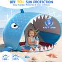 LanAqua Baby Beach Tent with Pool,Pop Up Baby Tent,Kids Beach Sun Shelter
