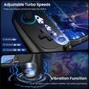Wireless Phone Controller and Storage Case for iPhone/Android with Hall Joystick, LED, No Deadzone Mobile Gaming Controller Support Xbox Game Pass, Steam Link, GeForce Now, Call of Duty, Cloud Gamepad for iOS