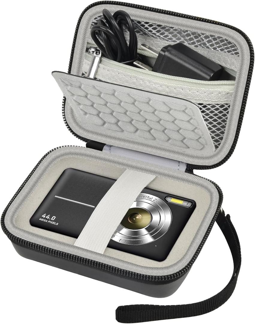 Comecase Carrying & Protective Case for Digital Camera, for CAMKORY/for Kodak Pixpro/for Canon PowerShot ELPH 180/190 / for Sony DSCW800 DSCW830 Cameras for Travel - Black