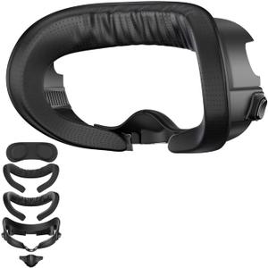 APEXINNO Adjustable Facial Interface for Meta Quest 3 Accessories,Face Cover with Breathable Foam Pads, Light-Blocking Nose Pad,Includes Two Face Cushions:Ice Silk & PU (Not Compatible with Quest 3S)