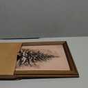 Gold Framed Vintage Christmas Tree Wall Art Decor Classic Holiday Canvas Print Poster Rustic Moody Natural Winter Evergreen Painting Antique Christmas Picture Decorations 12x16inch (Style-4)