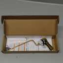 Hygie Rinse Toilet Tank Lever, Brushed Gold - Universal, Durable Metal, Includes Flapper Chain, Easy Installation, Replacement Kit for Toilet Handle