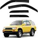 4Runner Rain Guards - Window Visors for Toyota 4Runner 1996-2002, Out-Channel Side Window Rain Guards for 4Runner Accessories, 4PCS, Black, Car Accessories