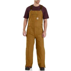Carhartt Men's Loose Fit Washed Duck Insulated Bib Overall (Medium Tall)