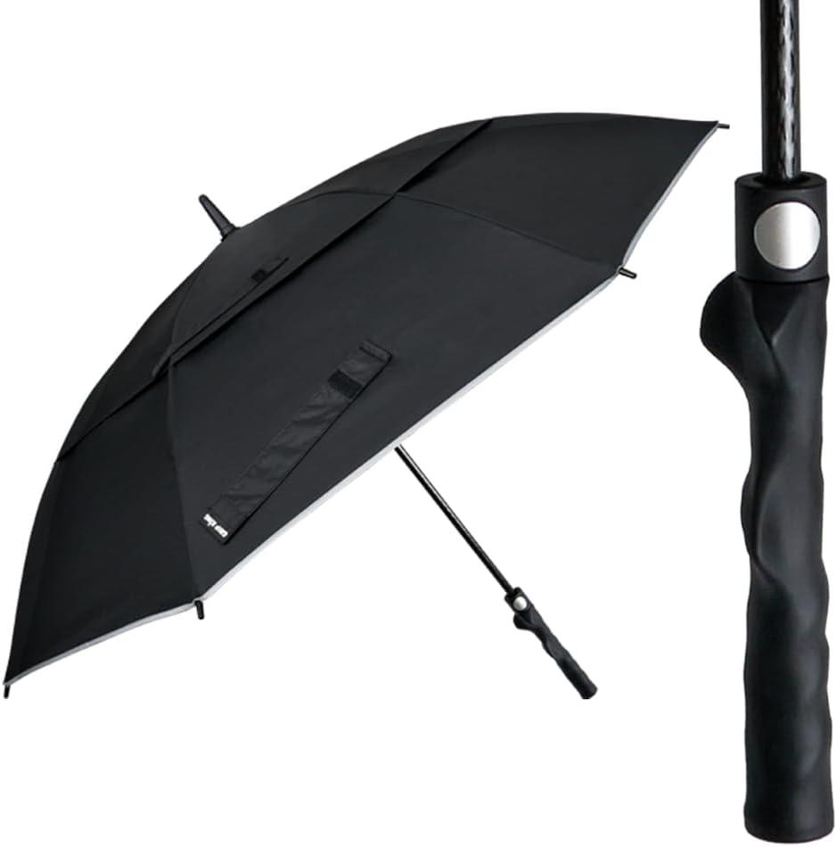 GRIP KING Golf Umbrella 54/62/68 inch + Golf Grip Trainer Double Canopy Vented Windproof Waterproof Automatic Open
