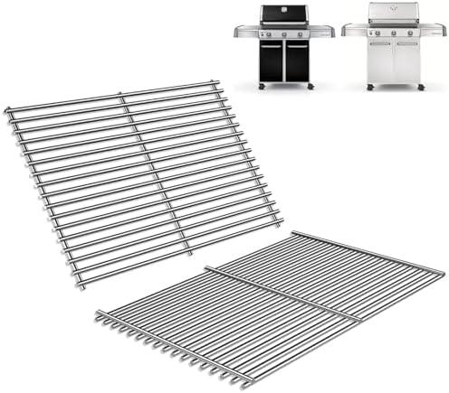 Amazon.com : 4 Burner Genesis II Grill Grates for Weber Genesis 2 GS4 E-310 E-330 E-315 E-325 S-345 Grill Replacement Parts, for Weber Genesis II/ II LX300 Series S-310 II S-335 II SE-335 II 66095 66802 Grates : Patio, Lawn & Garden