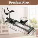 EVERYMATE Exercise Crawler Machine, Spine Twist and Stretch Trainer, Full Body Cardio Machine, Builds Core Strength, Home Gym Equipment with Adjustable Hand Grips & Knee Support, Basic Model+LCD, 50"L