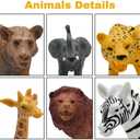 Safari Animals Figures, Plastic Zoo Animals Toys for Toddlers 1-3, Realistic Jungle Animal Figurines for Kids 3-5, 12Pcs Wild African Toys Birthday Gifts Boys Girls