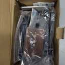 Afcabakila 4 PCS Black Walnut Wood Wall Hooks Adhesive Mounted & Wall Mounted Rustic Decorative Entryway Hooks, Wood Aluminum Walls Hook, Heavy Duty Double Hook Design for Coat, Towel, Hat, Bag, Purse