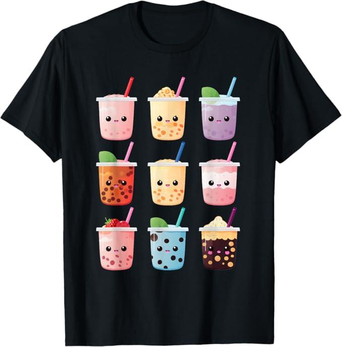Kawaii Bubble Tea Boba Tea Lover T-Shirt S