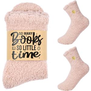 Fuzzy Socks for Women Mothers Day Self Care Book Lovers Christian Birthday Gifts