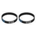 uxcell 2pcs HTD-5M Rubber Timing Belt 49 Teeth, 245mm Pitch Length x 15mm Width x 3.6mm Height, Closed Loop Pulley Timing Belt