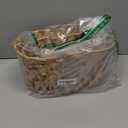 Picnic Basket for 2 Pack, Natural Nesting Wicker Picnic Basket with Handle, Hand-Woven Water Hyacinth Storage Basket for Camping & Outdoor Use