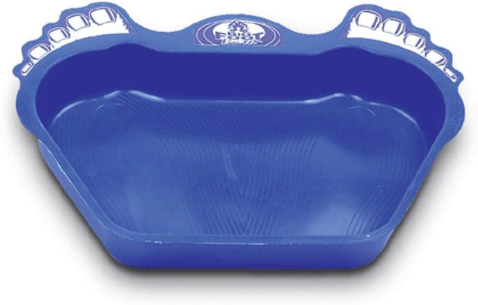 SWIMLINE HYDROTOOLS Plastic-Molded Footbath Soaking Tray for Washing Feet Outdoors Removes Sand & Dirt from House or Pool Heavy-Duty Construction, Textured Non-Slip Surface, XL, Dark Blue