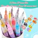 12 Colors Nail Art Pens Set, Nail Art Markers Polish Pen for 3D Nail Art, Drawing Painting Liner Brush for DIY Nail Art Beauty Adorn Manicure Tools (2 box of 12 colors)