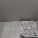 NIBESSER Christmas Tree Collar, 30 Inches Glitter Tree Skirt Ring Shiny Silver Sequins Tree Basket Plastics Sheets with Collar Cover Holiday Home Party Christmas Tree Decoration Xmas Ornaments