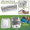 304 Stainless Steel Bento Box 3 Pack Stainless Steel Containers With Lids 81oz/47oz/29oz,Leak-Proof & Stackable Storage Stainless Steel Food Storage Containers for Soup Salad Leftover