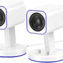 Sanyun SW202 24W Compact Computer Speakers, DSP 3 Modes 16bit USB DAC Bluetooth 5.2, 2.0 PC Multimedia RGB Gaming Speakers for Desktop Monitor Laptop, (Game/Movie/Music, White)