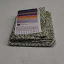 BGment Olive Green French Country Curtains 63 Inches Long for Bedroom, Leaf Jacquard Botanical Pattern Cottage Core Boho Vintage Semi Sheer Linen Window Drapes, 2 Panels, 52 x 63 Inch