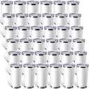 Sieral 36 Packs Stainless Steel Tumbler Bulk with Lid Vacuum Double Wall Insulated Travel Coffee Mug Powder Coated Tumbler Cup for Graduation Wedding Christmas Birthday Party(White, 20 oz)
