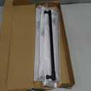 Probrico 5 Pack Hole Centers 10inch Matte Black Kitchen Cabinet Pulls, Stainless Steel Dresser Drawer Handles, 12.6inch Length Pull Handle for Cabinets and Closets