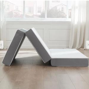 Folding Mattress, 3", 4" & 5" Gel Memory Foam Portable Tri-fold Mattress.