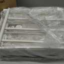 6-Tier Utility Cart with 6 Drawers, Rolling Utility Cart with 2 Lockable Caster Wheels, Multipurpose Mobile Rolling Drawer Cart for Office Bathroom Kitchen, Ivory White