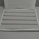 Stone Dish Drying Mat for Kitchen Counter  Collapsible 24"(L)16 (W) Super Absorbent Diatomaceous Earth Dish Drying Mat, Grey Kitchen Counter Mats for Dishes ,Bottles, Cups, Match Any Countertop