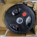 Fitvids Olympic 2-Inch Cast Iron Plate Weight Plate for Strength Training and Weightlifting, Rubber Coated Style, 25LB Pair