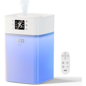 JRD Humidifiers 4L for Bedroom, Cool Mist Humidifier for Large Room, 40H Runtime, Night Light, 360 Nozzle for Home, Office, Baby Nursery, Plants