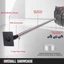 Generator Exhaust Extension Silencer Kit with Universal Stainless Muffler | Flex Pipe | Wall Plate Adapters | Safely Vents Reduces Noise | Compatible Most Portable Generators