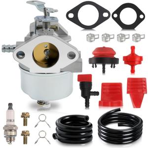 MOTOALL 632334A Snowblower Carburetor for Tecumseh 632370A 632110 632111 632334 632370 632536 640105 Replaces Tecumseh 632334 Carburetor (Normal)